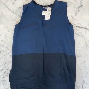Vince sleeveless blouse Navy Blue